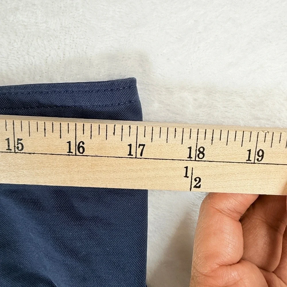 Everlane The Everywhere Pant Navy Blue Pleated Wide Leg Cotton Linen Size 12 NEW